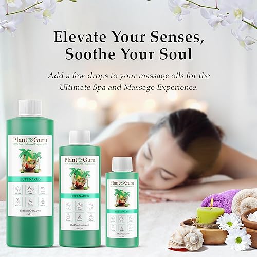 Miniatura 6 de Aceite aromático Butt Naked de 4 onzas líquidas. Aceite perfumado para hacer jabón, velas, bombas de baño, mantequillas corporales. Utilizado en