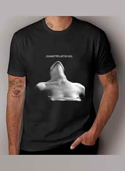 Cigarettes-After-Sex-T-Shirt-Custom-t-Shirts-Design-Your-Own-Boys-White-t- Shirts-Mens Black L : Amazon.it: Moda