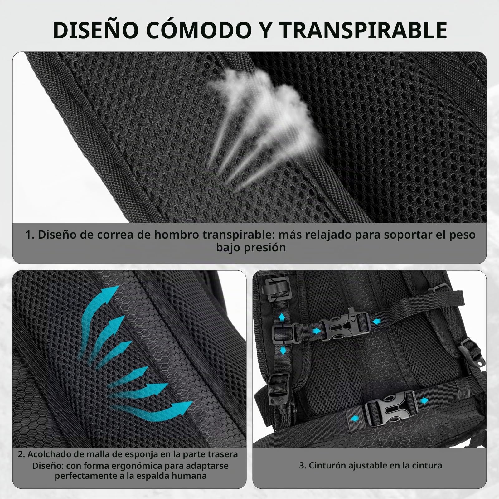18L Mochila De HidratacióN con Bolsa De HidratacióN 3L, Gran Daypack Bolsa De Almacenamiento para Los Hombres Las Mujeres, Mochila De Ciclismo, Mochila para Correr, Mochila De HidratacióN