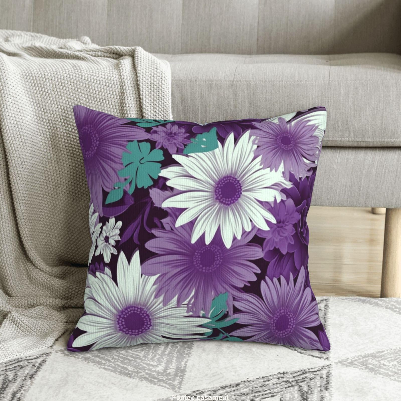 Housses de coussin velours côtelé 50x50 cm pour rénover un canapé fatigué