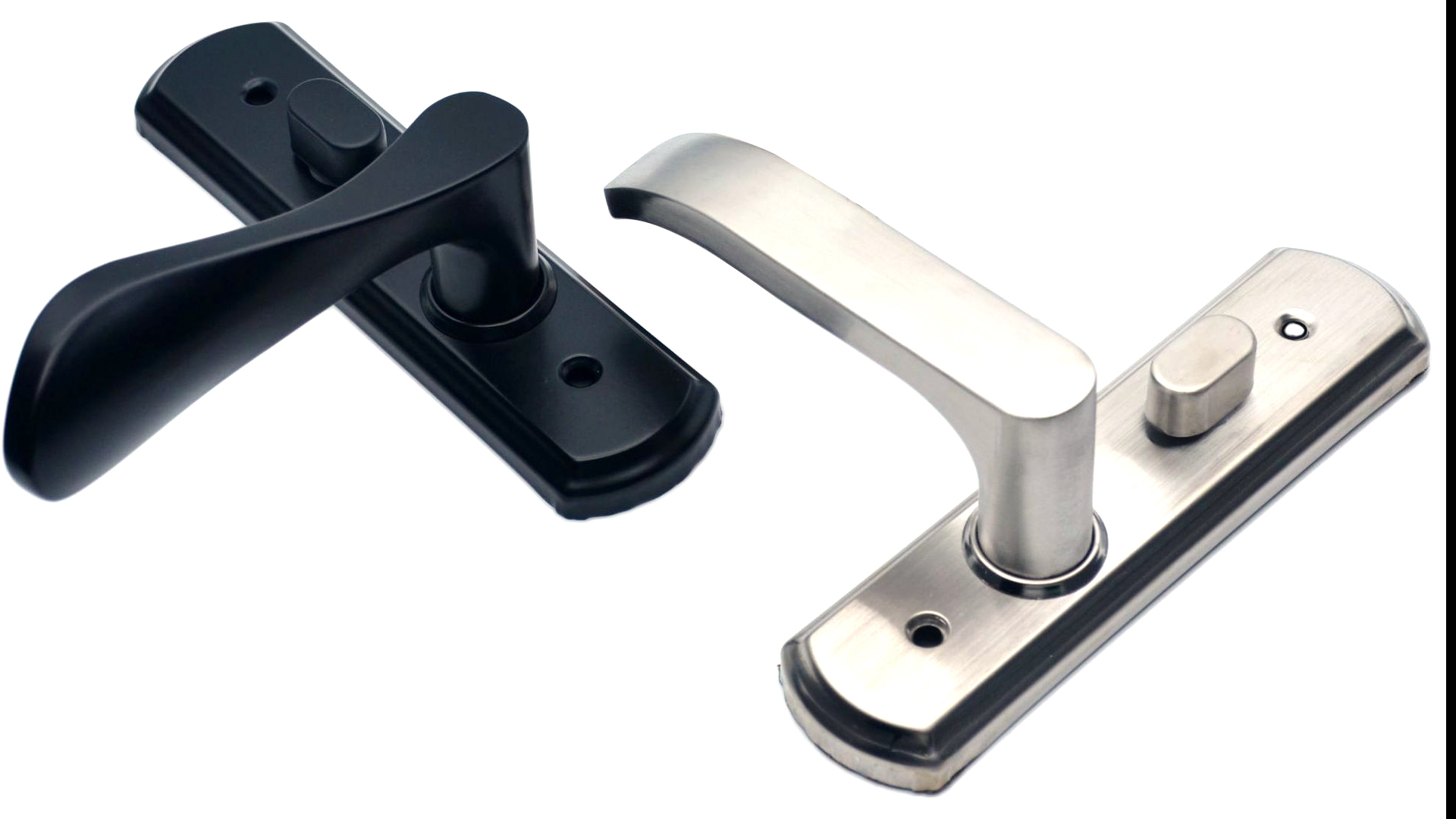 Amazon | 堅塁金物 ドアノブ トイレ 室内 浴室 レバーハンドル 鍵なし