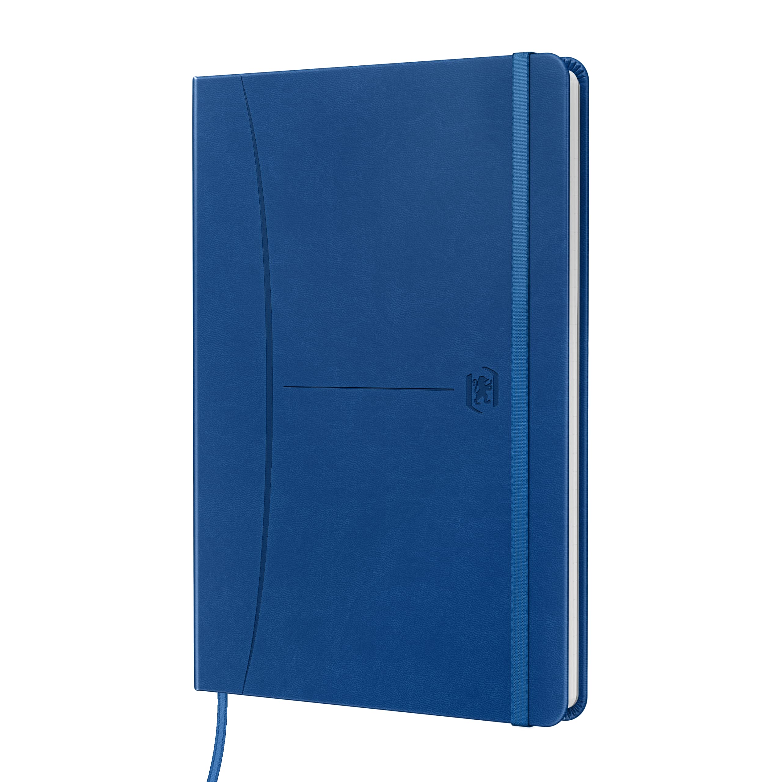 Oxford Notizbuch A5 kariert, Signature, 160 Seiten, Hardcover mit Kunstleder, 10 Farben, 10 Stück