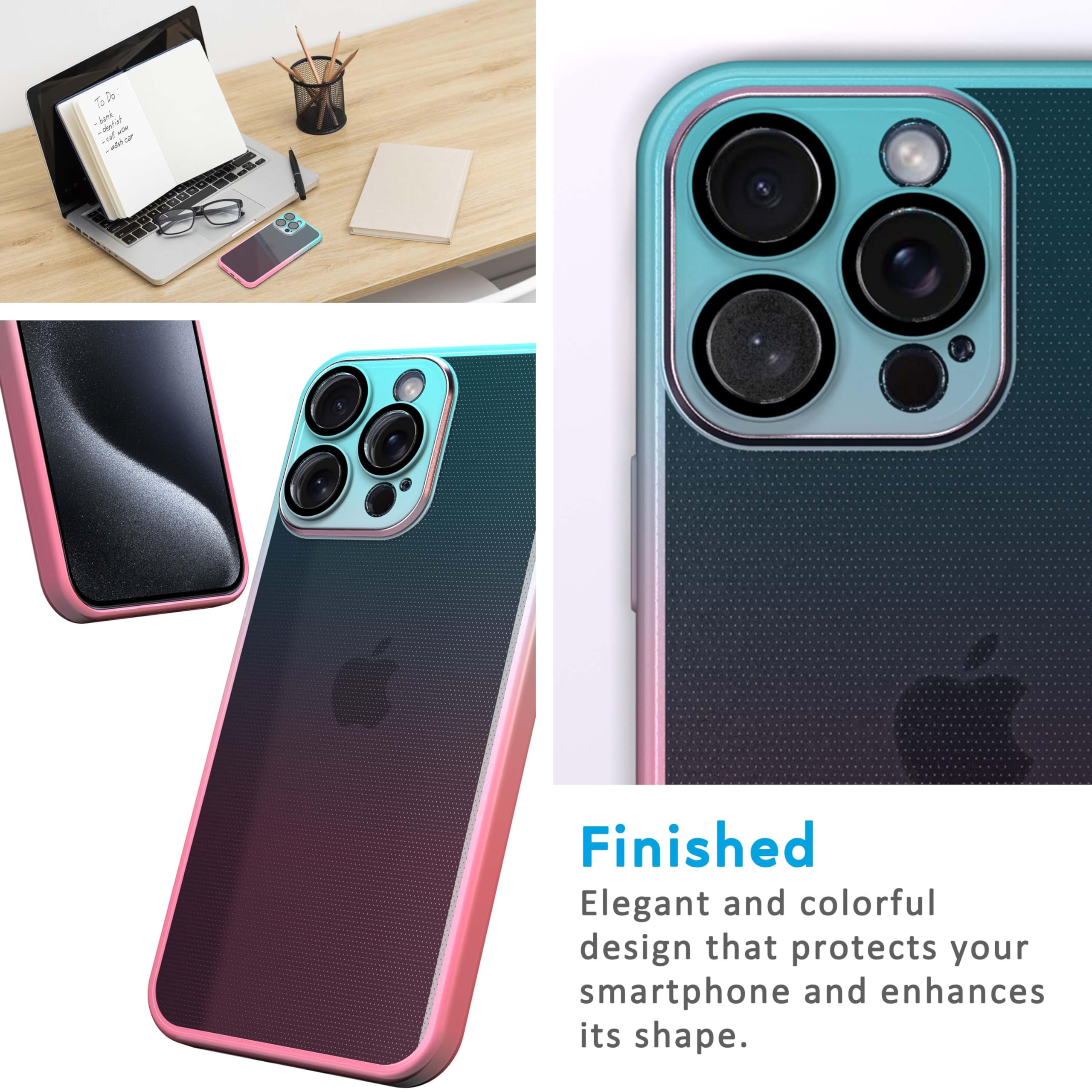 Cover NEWTOP Moda 02 Per IPhone 12 Pro, Custodia TPU Sfumata Trasparente Con Protezione Fotocamera In Vetro Temperato E Cornice Cromata (Arancione)