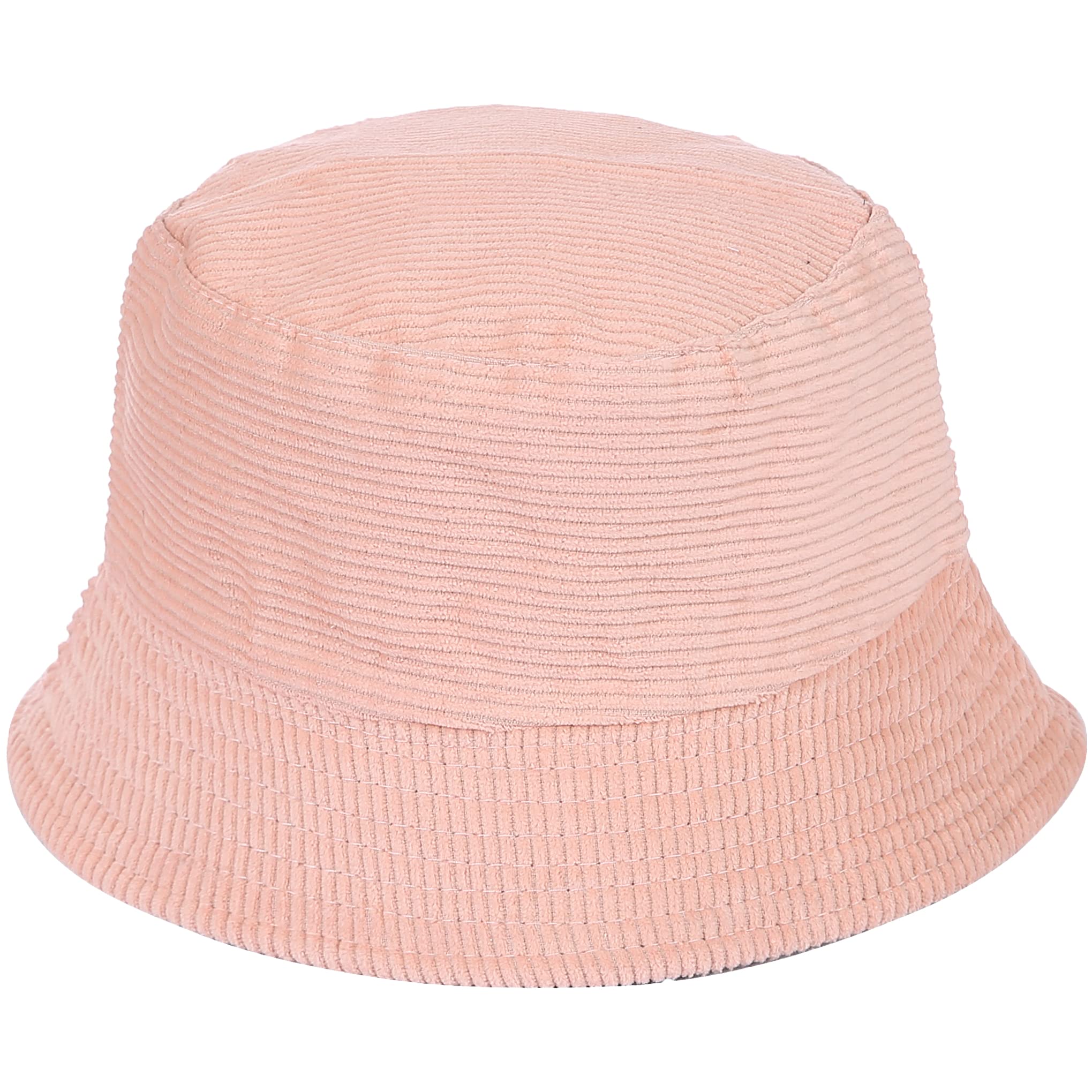 Cherry-on-Top Bucket Hat Corduroy Pink