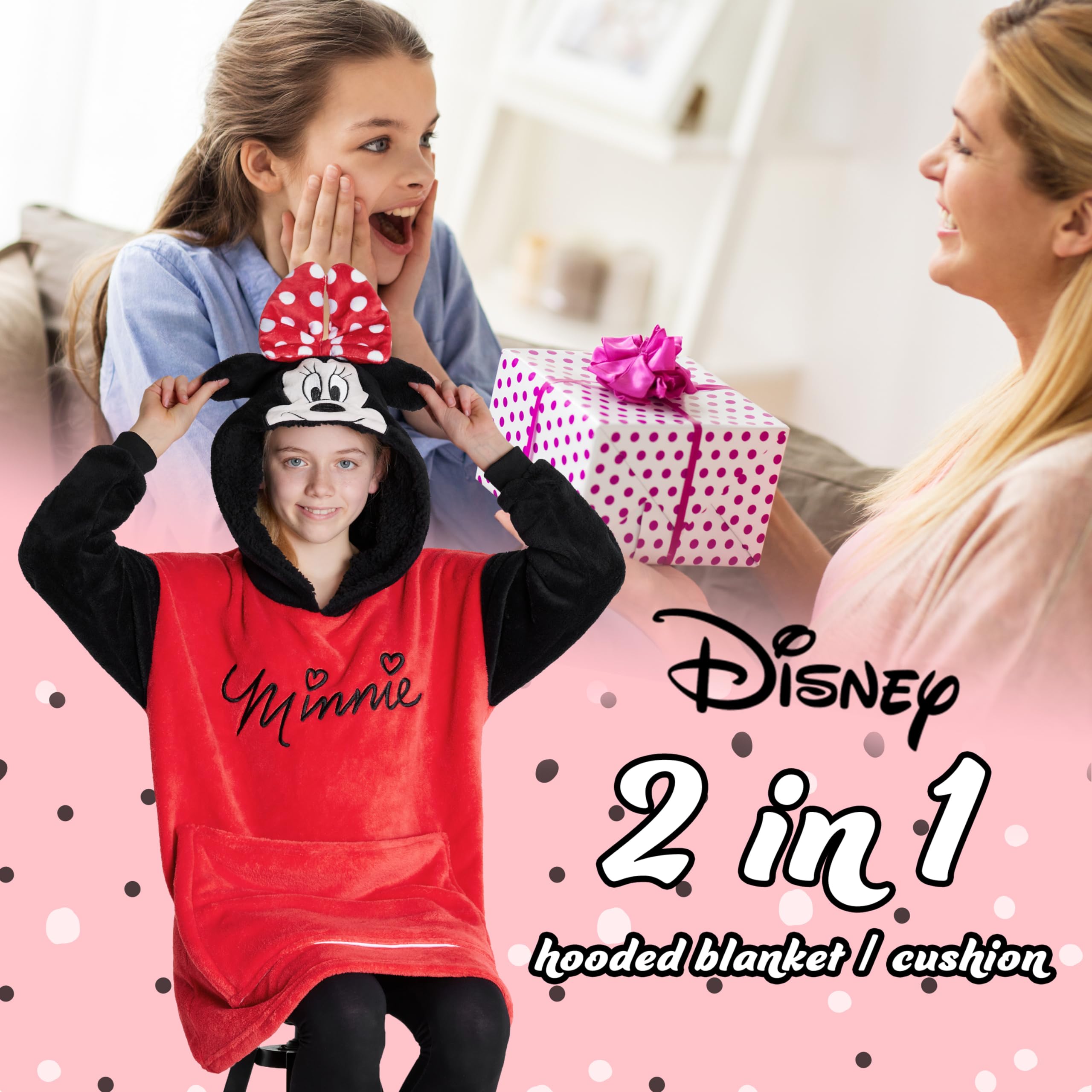 Disney Felpa Bambina - Felpa Coperta di Pile Taglia Unica - Felpa Oversize Bambini Ripiegabile A Cuscino - Stitch Gadget Ufficiale