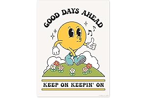 Good Days Ahead Retro Poster: Stylish Room Decor with Positive Vibes