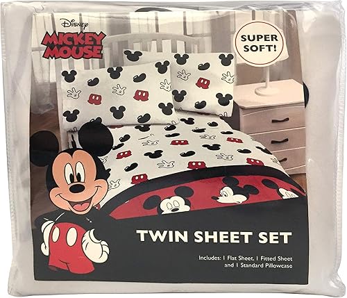 Miniatura 8 de Jay Franco Disney Mickey Cute Faces - Juego de ropa de cama individual de 7 piezas, incluye juego de cama, juego de sábanas