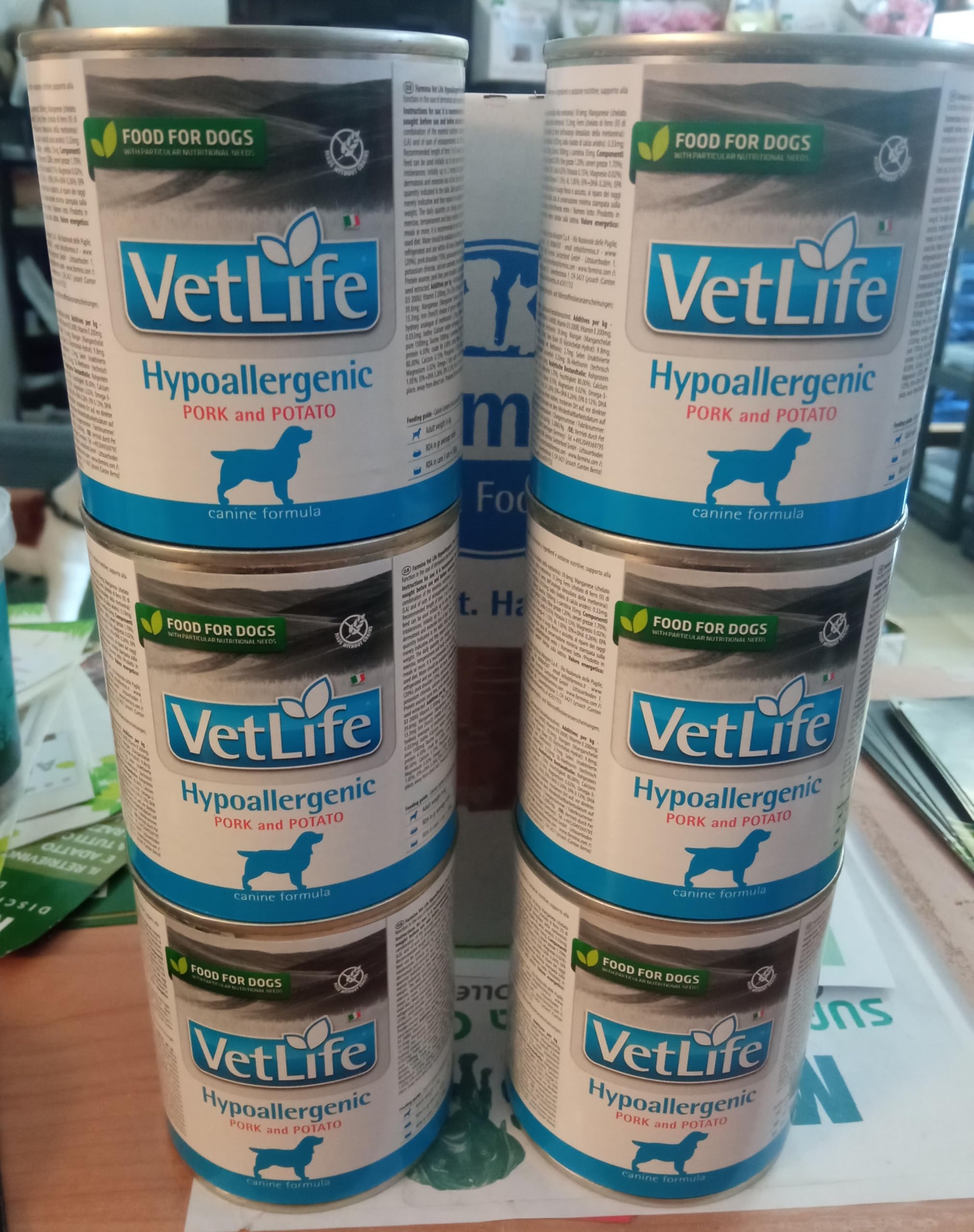 Farmina - Vet Life Feucht Hund Hypoallergenic Schwein 300 g Set 6 Stück