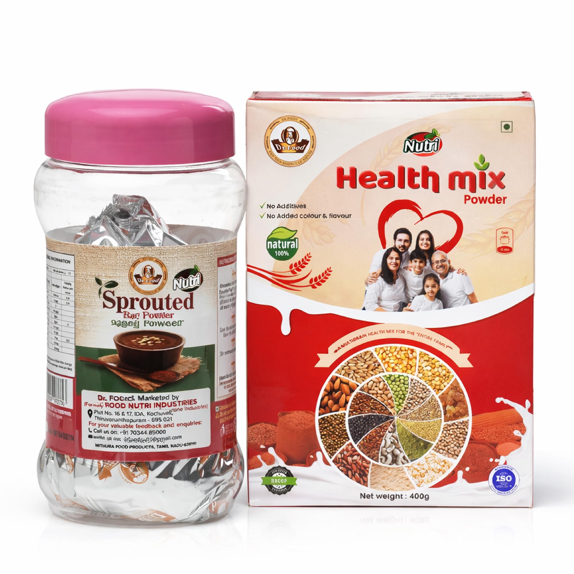 DR Food Health Mix 400gm Pkt | Contains Carbohydrate and Protein | Contains Dietary fiber and Minerals| Contains : RAGI,WHEAT,PALM CANDY,JOWAR,OATS,BANANA etc-image-28