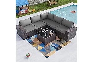 Kullavik 6 Piece Rattan Patio Set