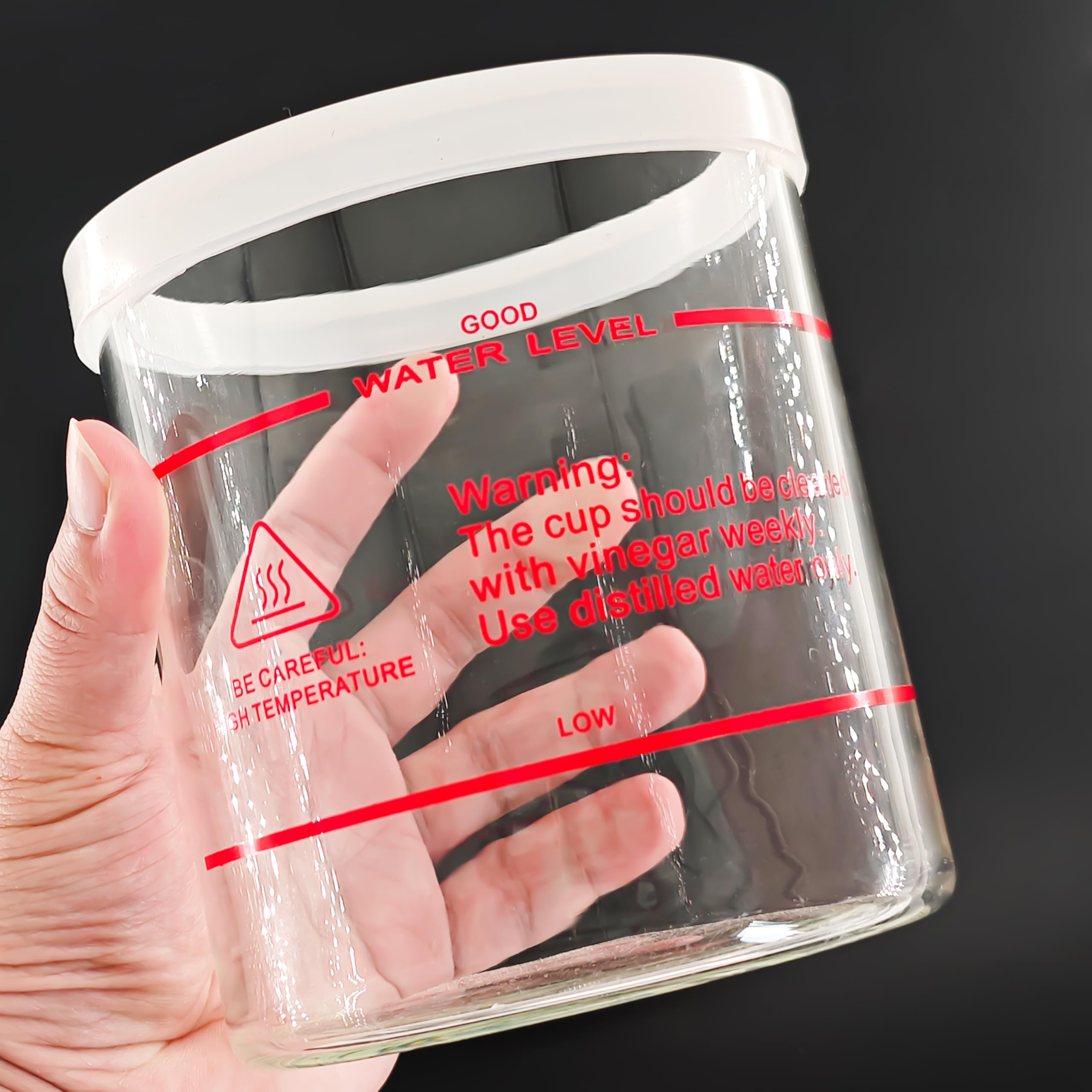 Elitzia Zubehör transparent Steamer jar Glas Steamer jar Ersatzteile der Facial Steamer