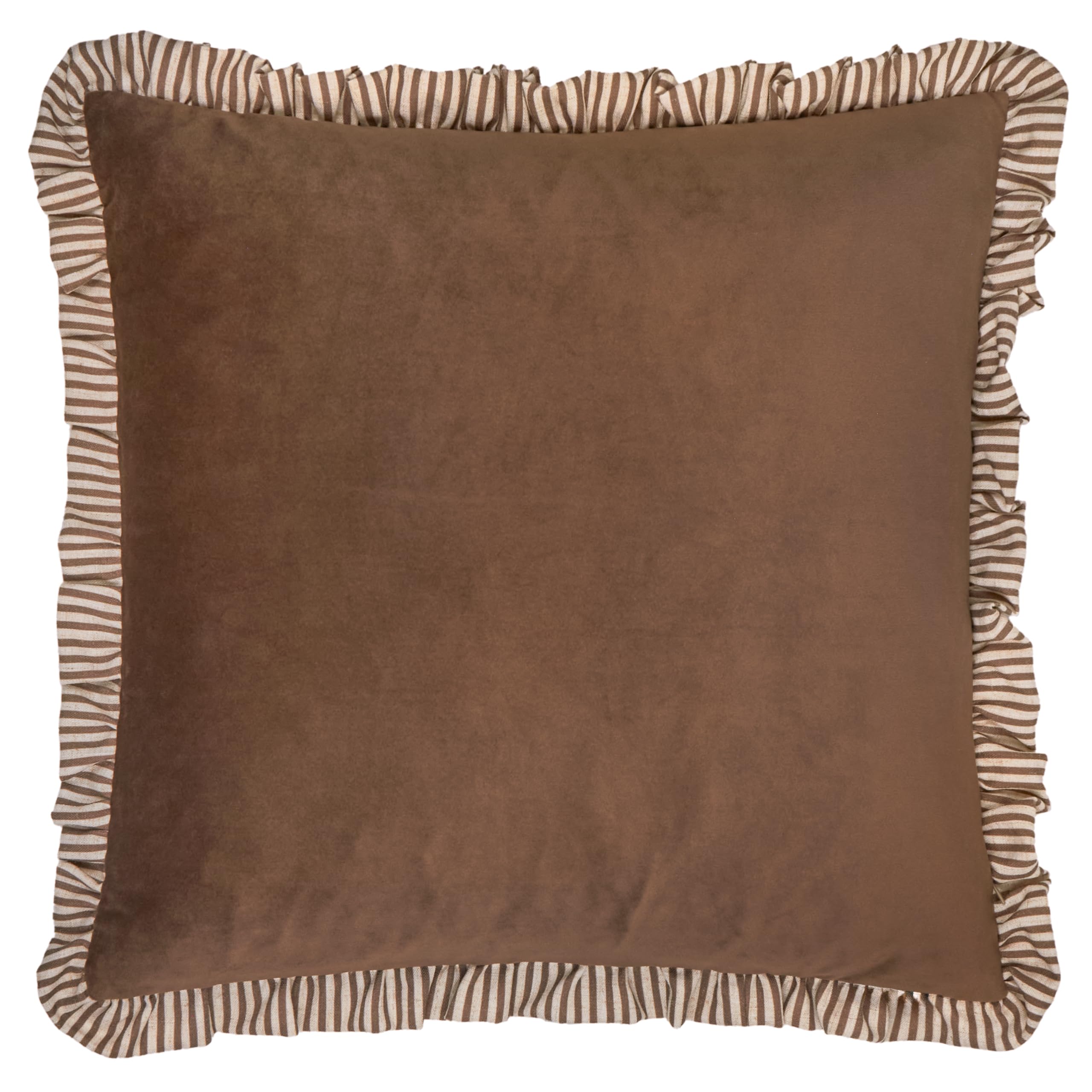furn. Wylder Solene Ruffle Cushion Cover (Truffle - 45x45cm)