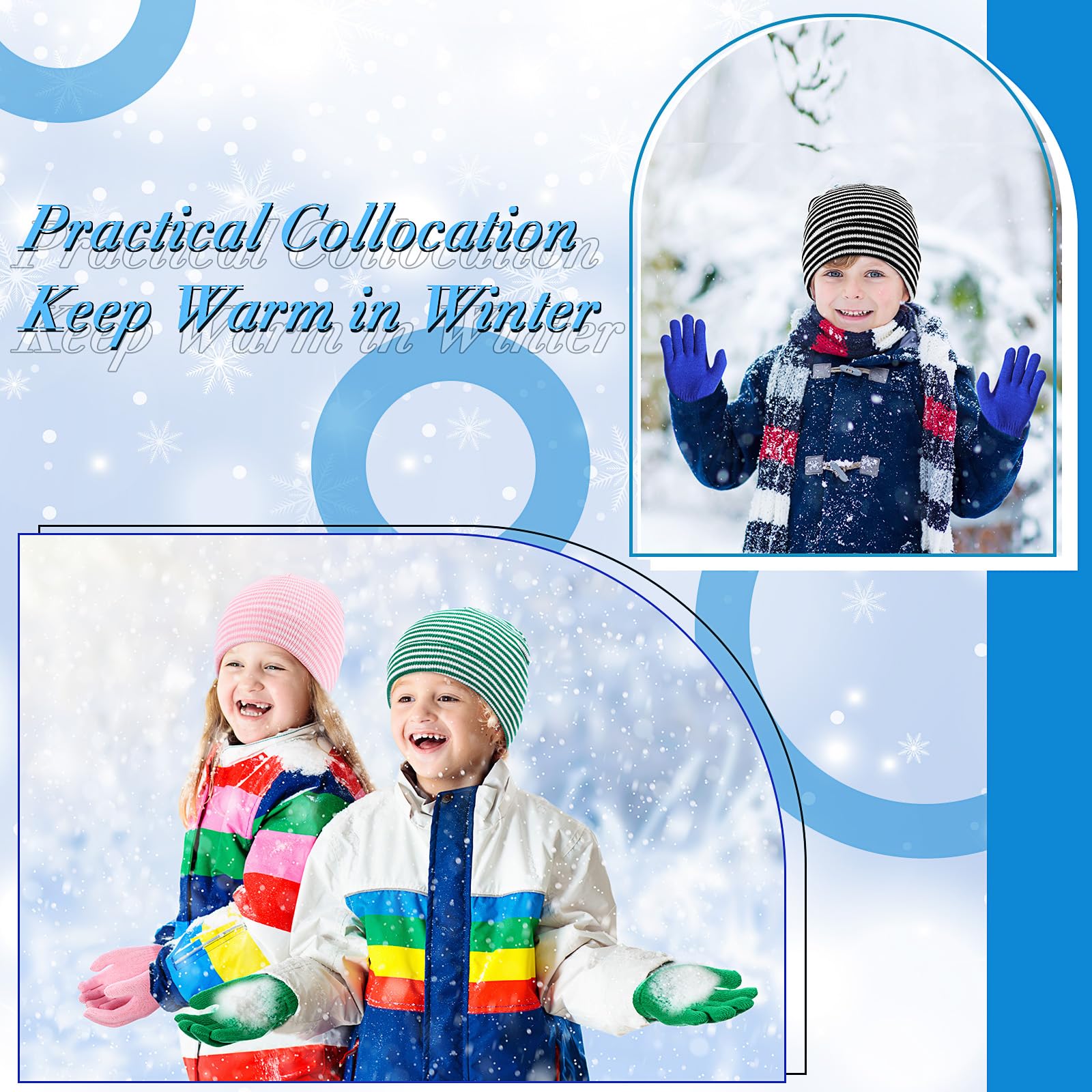 Chuarry Wintermütze und Handschuhe, unisex, für Jungen und Mädchen, 144 Stück/72 Set