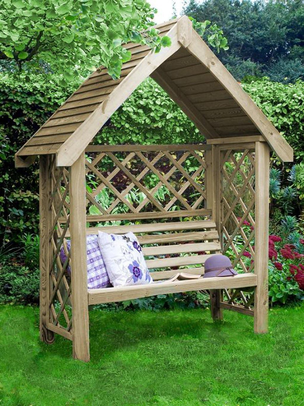 Eckpergola Mit Bank