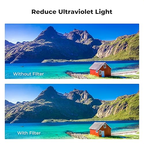 Miniatura 4 de K&F CONCEPT Filtro de protección de lente MCUV a prueba de explosivos de 3.228 in, 28 recubrimientos multicapa, ultra delgado, HD, impermeable,