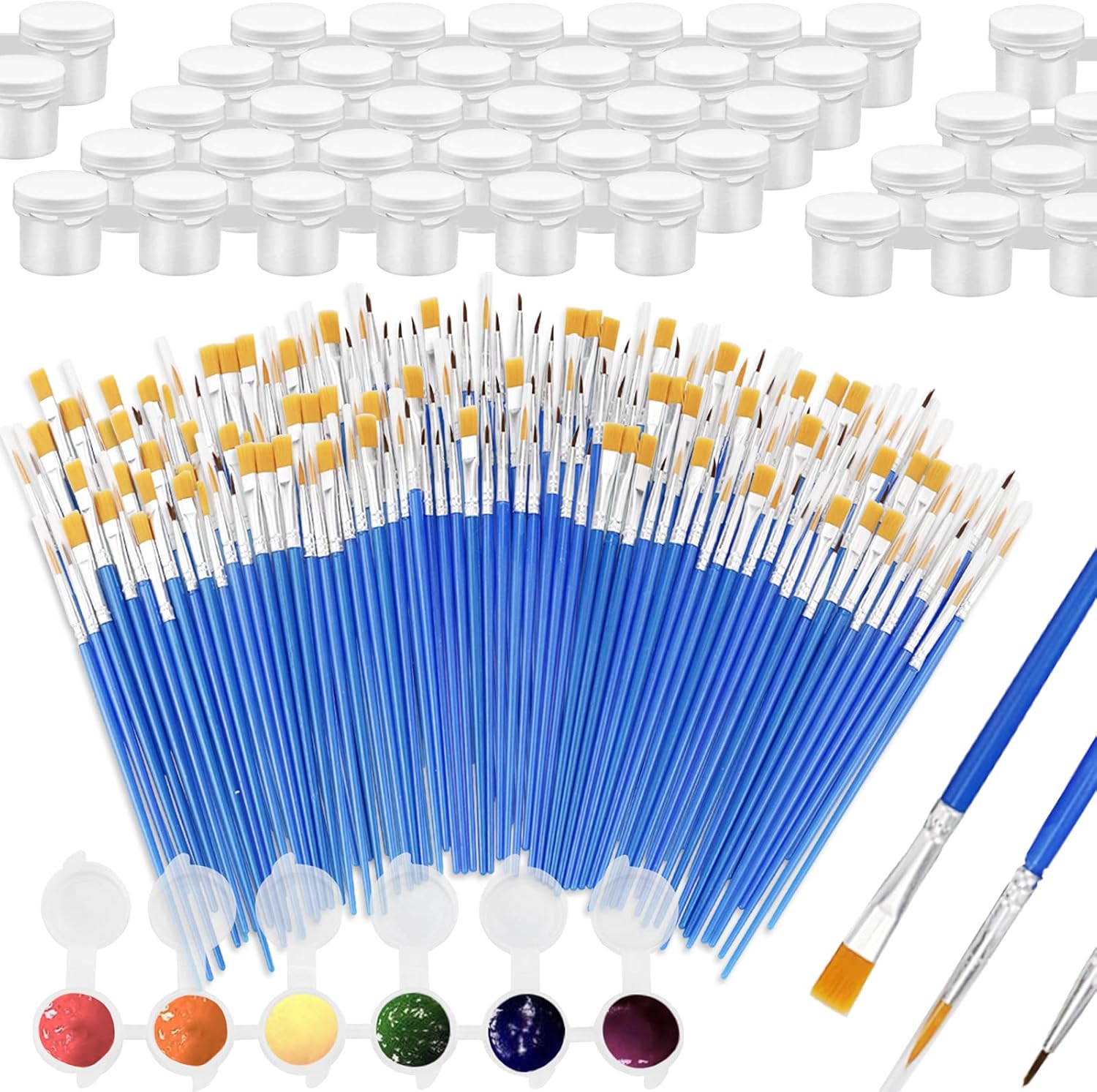 Fansunta 20 Sets Paint Pots Strips with 3 Styles Paint