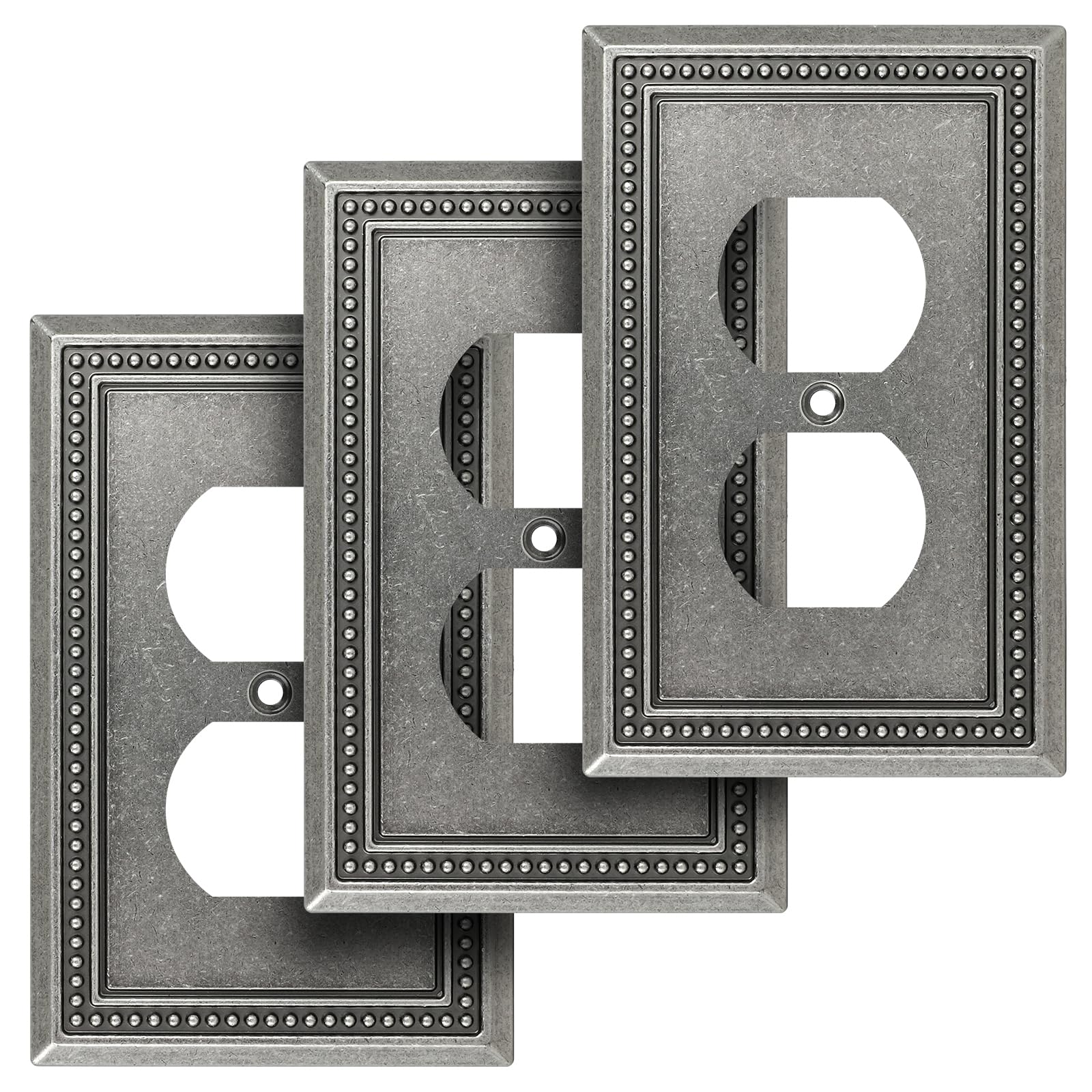 Antique Brass Wall Plates - Decorative Outlet Covers -19 Antique Brass Wall Plates - Decorative Outlet Covers -19