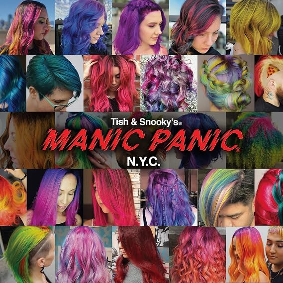 MANIC PANIC Silver Stiletto Temporary Amplified Hair Color Spray - 3.4oz - Icy Silver Shade with Lavender Tint - Vegan, Washes Out Easily, For All Hair Colors, Kids & Adults