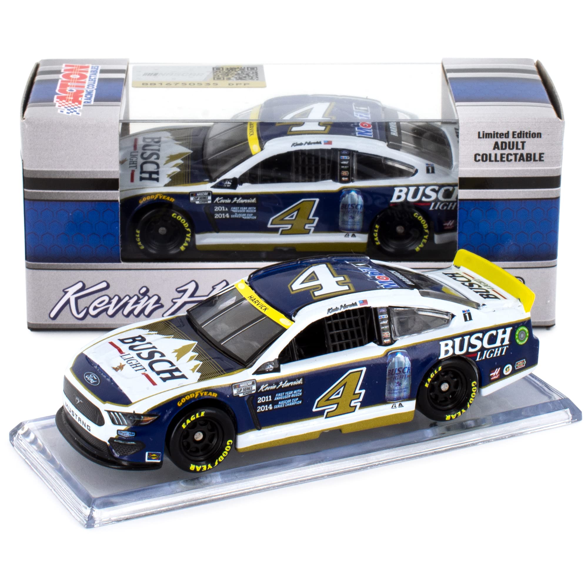 Lionel Racing K Harvick 1/64 HT Busch Light Fan Design 21 Mustang