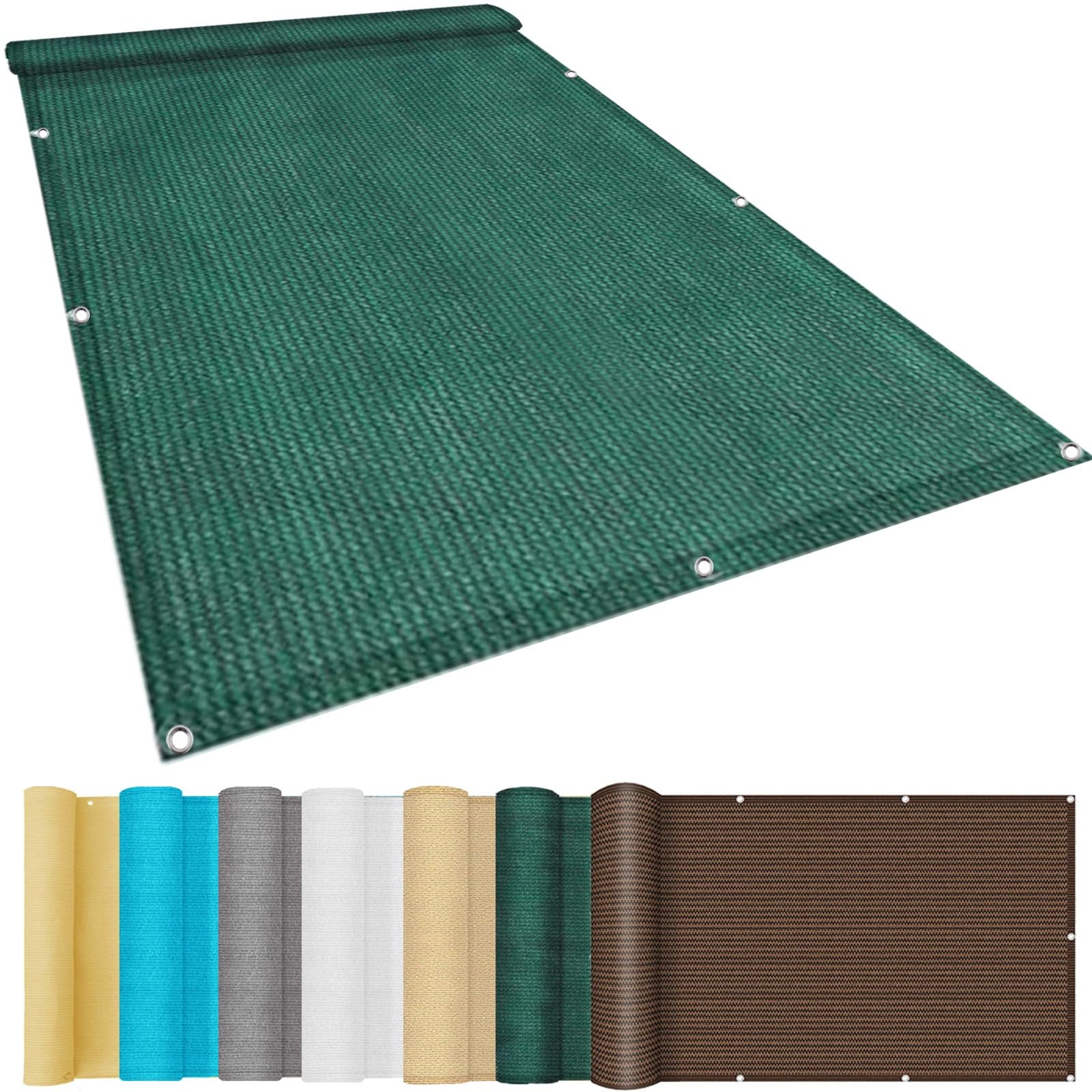 Voile d'ombrage 2x3.6m bâche solaire avec œillets pour terrasse