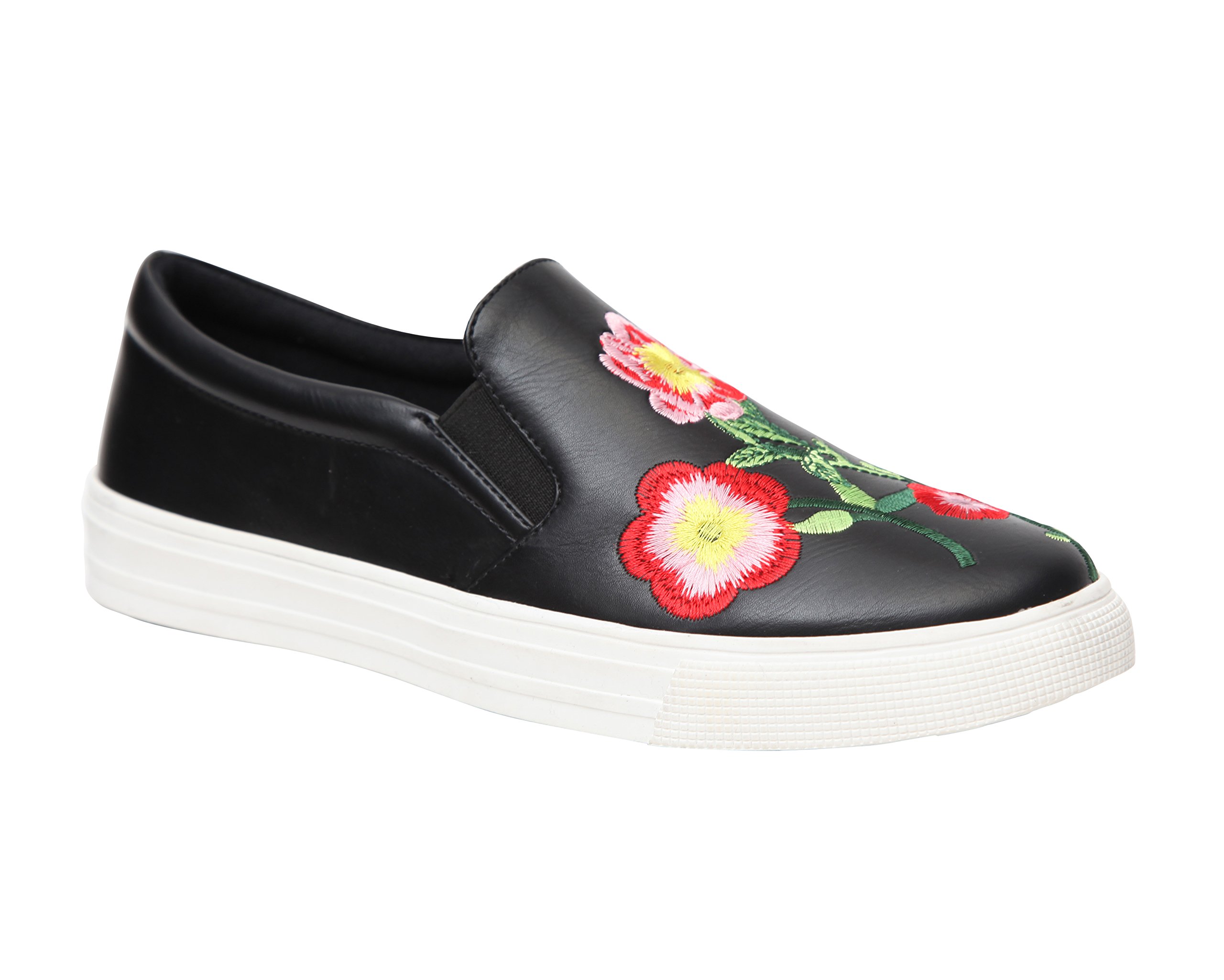 VINTAGE HAVANA Women's Sandy Floral Embroided Slip-On Sneaker