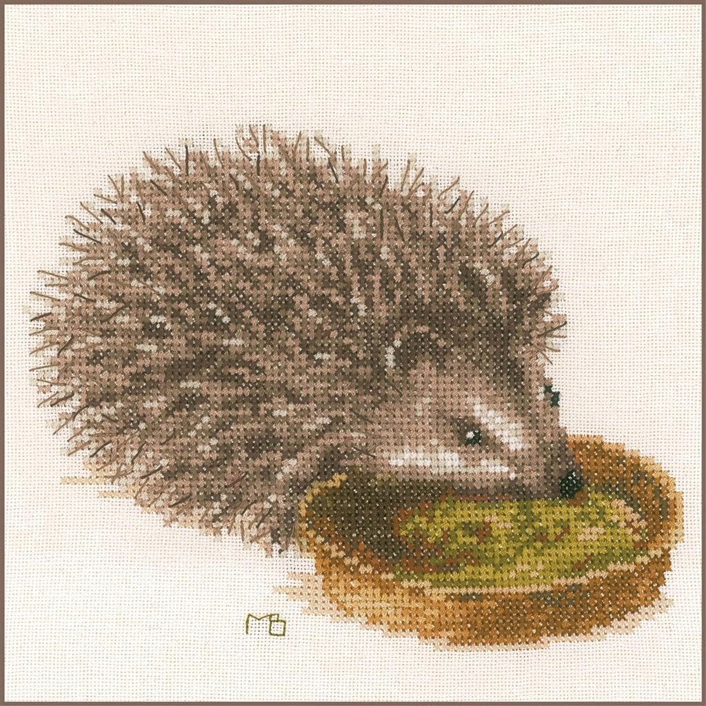 Vervaco Counted Cross Stitch Kit Hedgehog, 8-inch