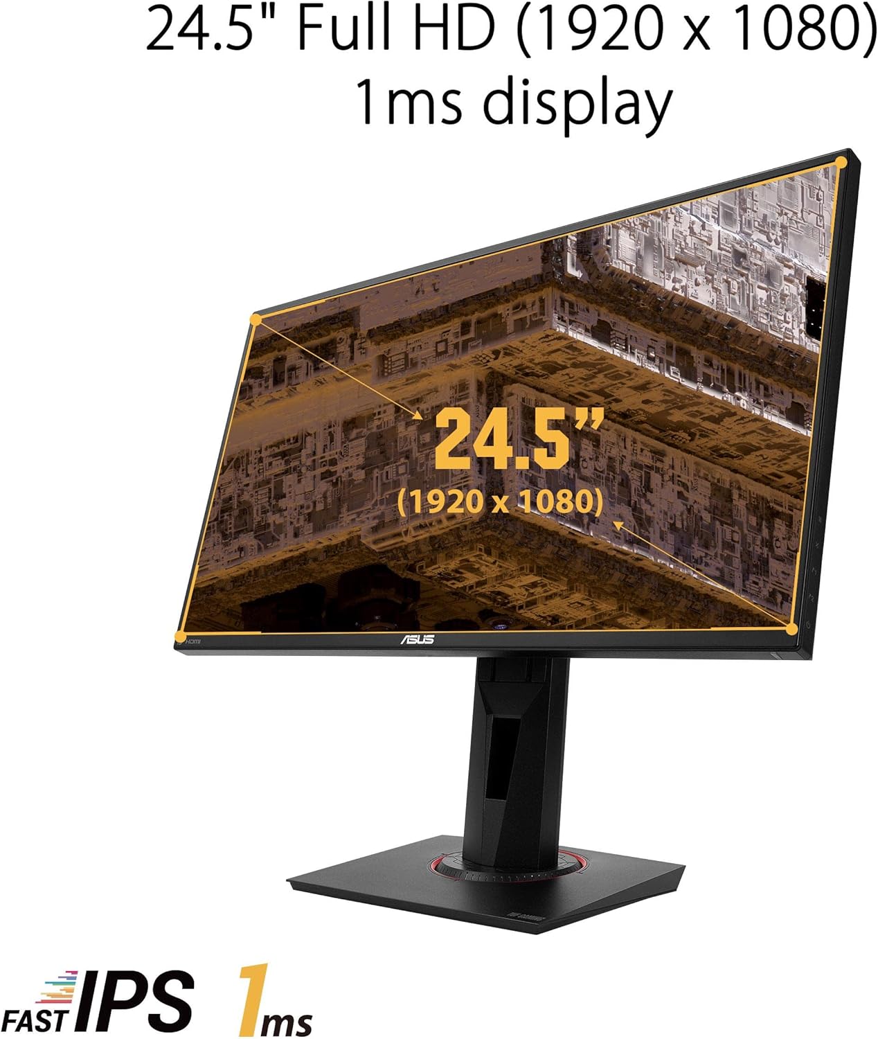 ASUS TUF Gaming VG259QM Monitor Gaming 24.5”, FullHD (1920x1080), 280Hz, Fast IPS, Tempo di Risposta 1ms, G-SYNC, Adaptive Sync, Flicker Free, HDR 400, Riduzione Luce Blu, GamePlus, Regolabile, Nero ASUS TUF Gaming VG259QM Monitor Gaming 24.5”, FullHD (1920x1080), 280Hz, Fast IPS, Tempo di Risposta 1ms, G-SYNC, Adaptive Sync, Flicker Free, HDR 400, Riduzione Luce Blu, GamePlus, Regolabile, Nero