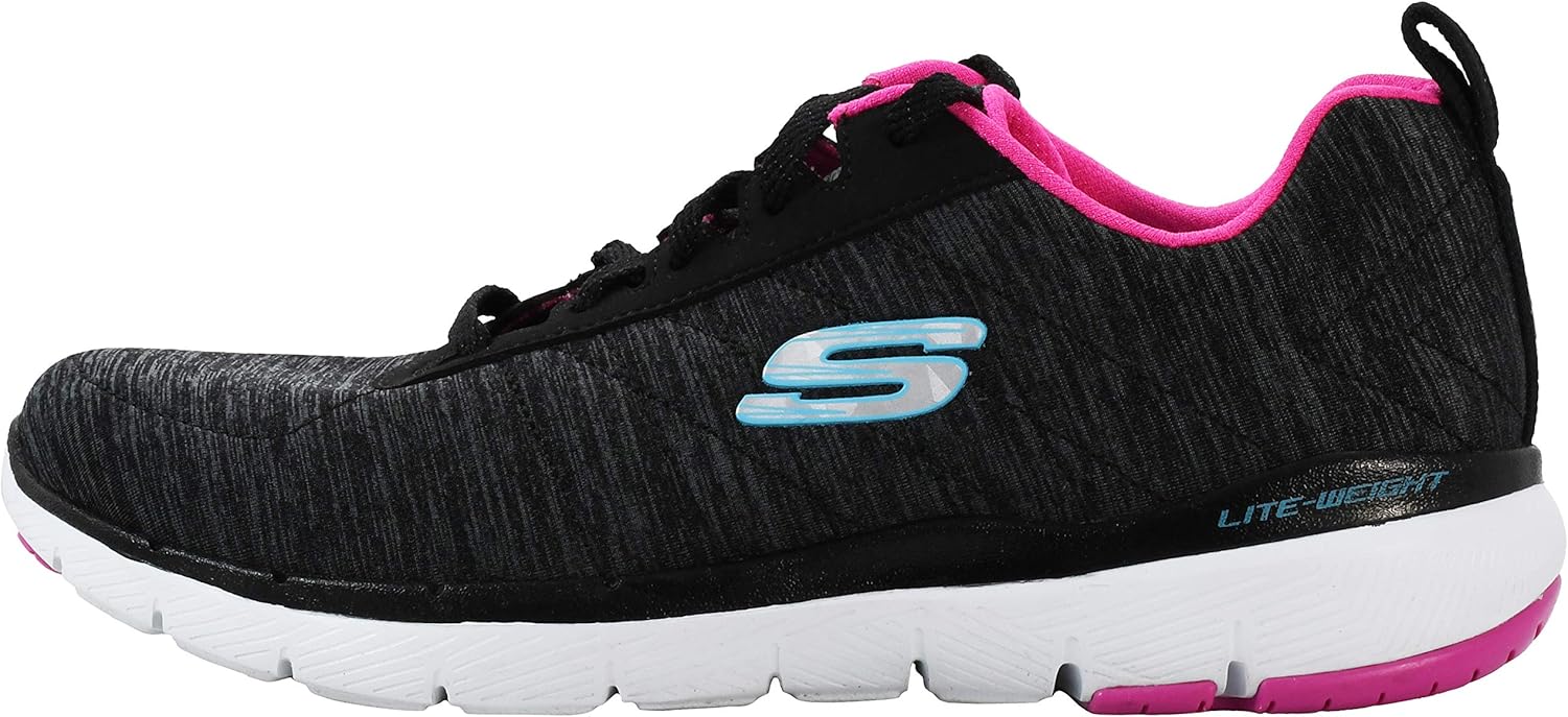 Skechers Women's Flex Appeal 3.0-Insiders Sneaker 6 Black/Multi