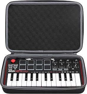XANAD Case for AKAI Professional MPK Mini MK3 / MPK Mini MKII/MPK Mini Play 25 Key USB MIDI Keyboard Controller (Black)