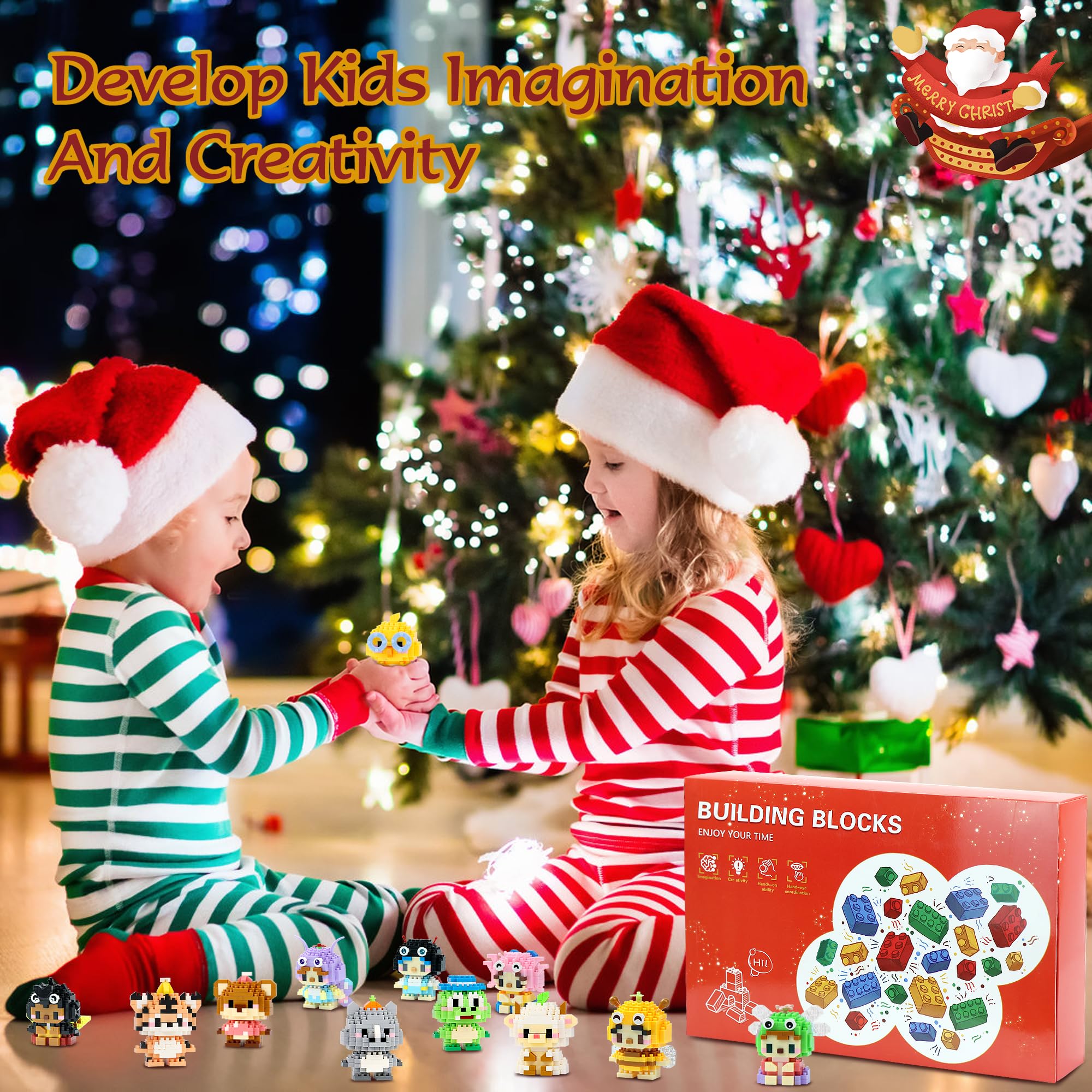 Regalos Calendario Adviento Niños Mini Bloques 2026 (Animales)