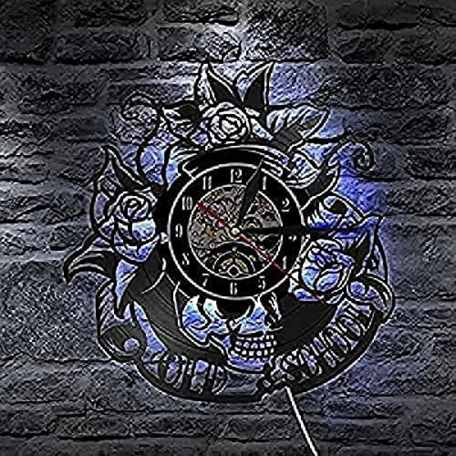 Amazon.co.jp: モダンなローマ数字の壁時計オールドスクールスタイルの