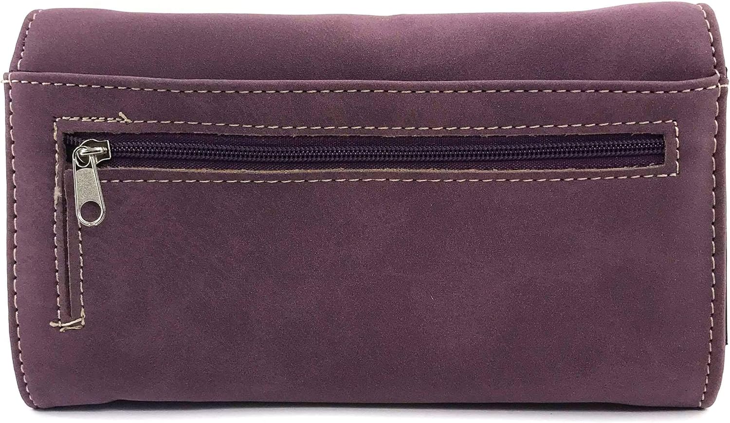 Zelris Faith Love Hope Cross Angel Wing Bible Women Crossbody Trifold Wallet - Image 4