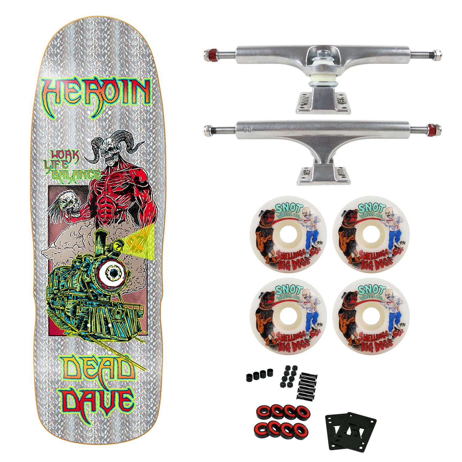 Heroin Professional Complete Skateboard Dead Dave Hellscape 10.1