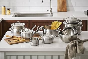 Amazon | Dr.HOWS ドクターハウス ステラ ステンレス鍋20cm 両手鍋 蓋