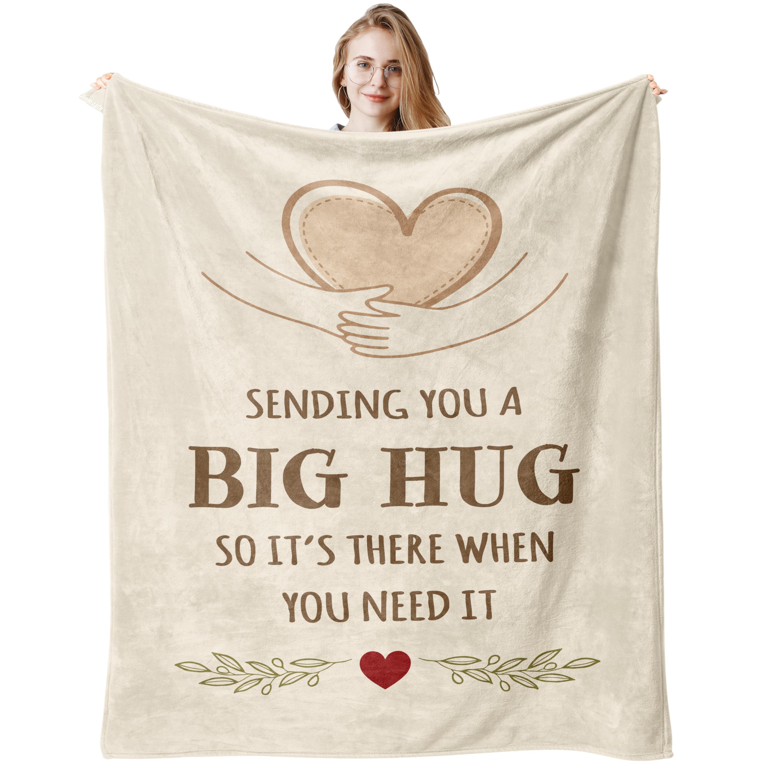 Get Well Soon Gifts for Women, Birthday Gifts for Women, Thinking of You Gifts, Friendship Gifts, Sympathy Gift, Cheer Up Gifts, Inspirational Gifts for Friends/Sister, Hug Blanket 150X130CM
