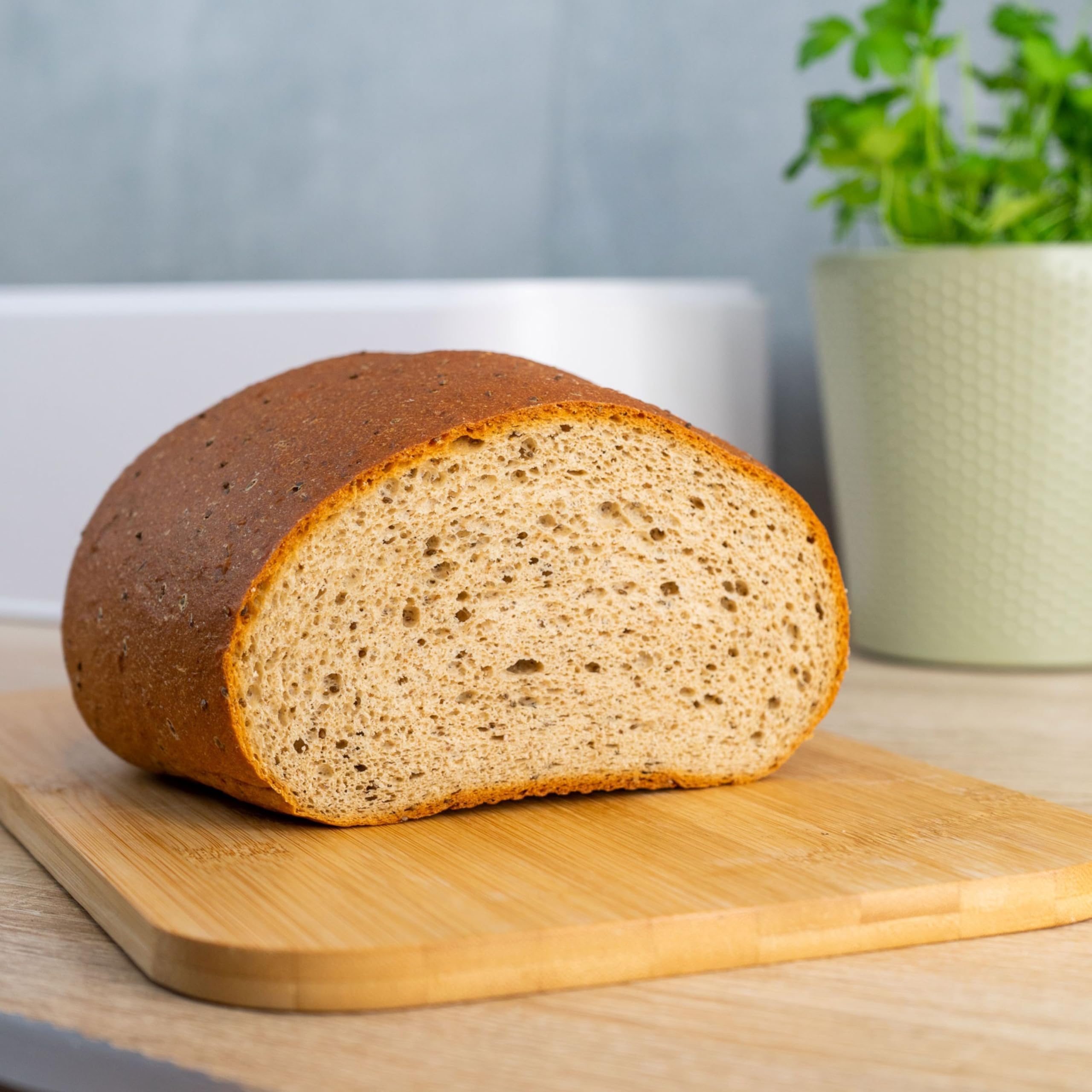 STEINER's Low Carb High Protein Brot Laib - 4er Pack (4x350g) - 94% weniger Kohlenhydrate, 23g Eiweiß pro 100 g - Im Steinofen gebacken - Für bewusste Ernährung ohne Kompromisse