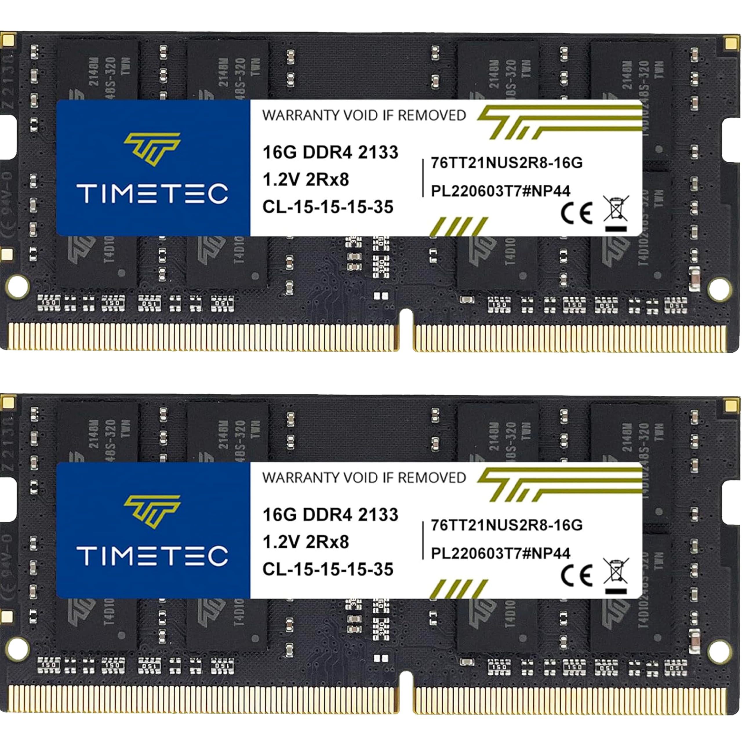 Timetec 32GB KIT (2x16GB) DDR4 2133MHz (PC4-2133P) PC4-17000