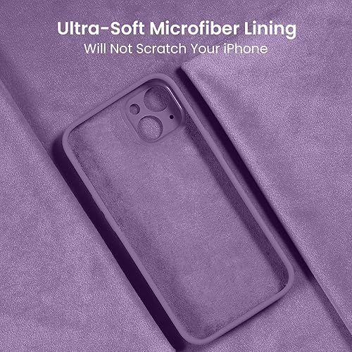 Miniatura 597 de FireNova Funda para iPhone 14 Pro, funda de silicona mejorada [protección de cámara] con [2 protectores de pantalla], forro interior de microfibra