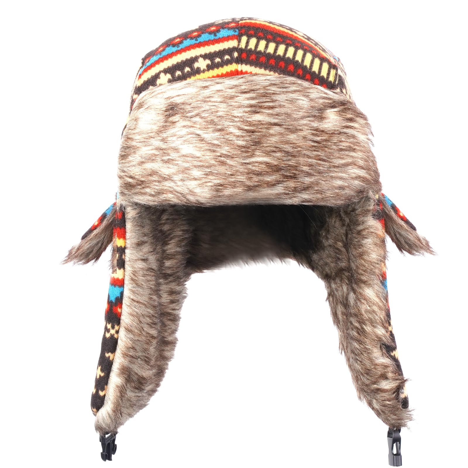 Bonnet Bombardier Coupe-Vent d'hiver pour Femme, Bonnet Russe Chaud avec Oreillette de Ski-Trappeuse