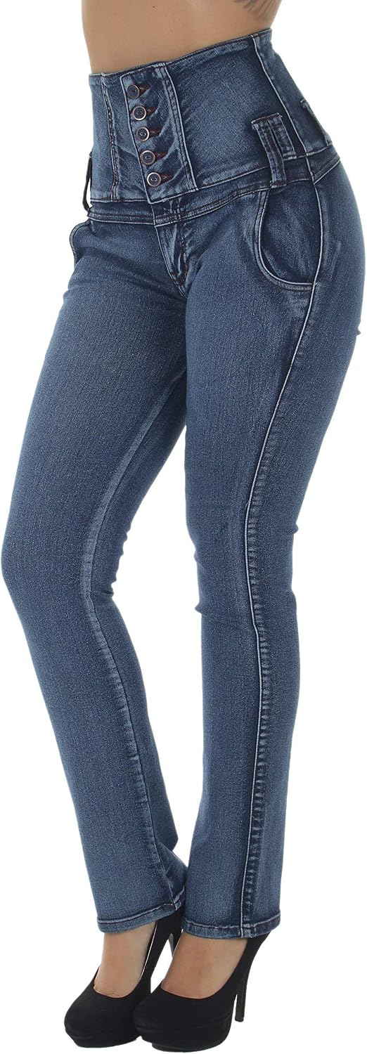 Amazon.com: Diseño colombiano, levantamiento de glúteos, Levanta Cola,  cintura alta, jeans de pierna de bota : Ropa, Zapatos y Joyería