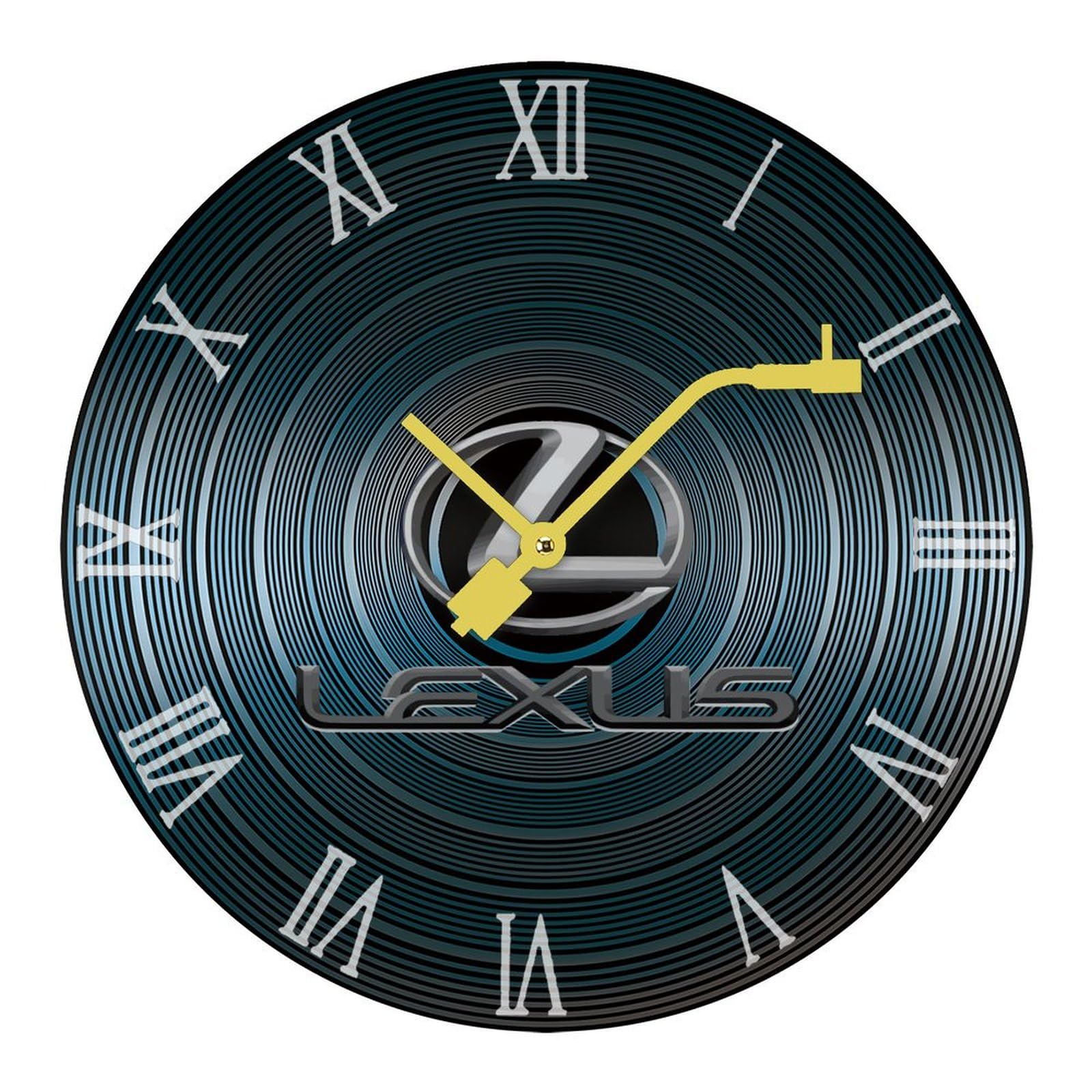 Amazon.co.jp: レクサス 壁時計 掛け時計 レコード枚 木製掛け時計