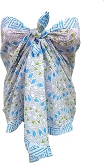 FIKIMOS Sarong/Cum Mini Scarfs Pure cotton indian design hand block printed mini stoll for girls, women 70x20 inch Mini Scarfs No-27