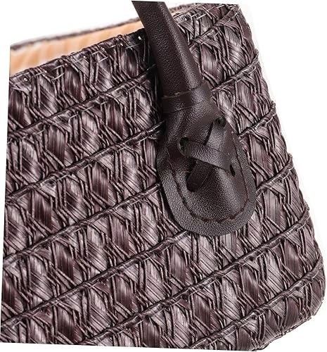 Miniatura 6 de Toyvian Cesta de almacenamiento tejida multiusos para ropa, juguetes y artículos diversos, cesta para el hogar, dormitorio, armario y decoración de