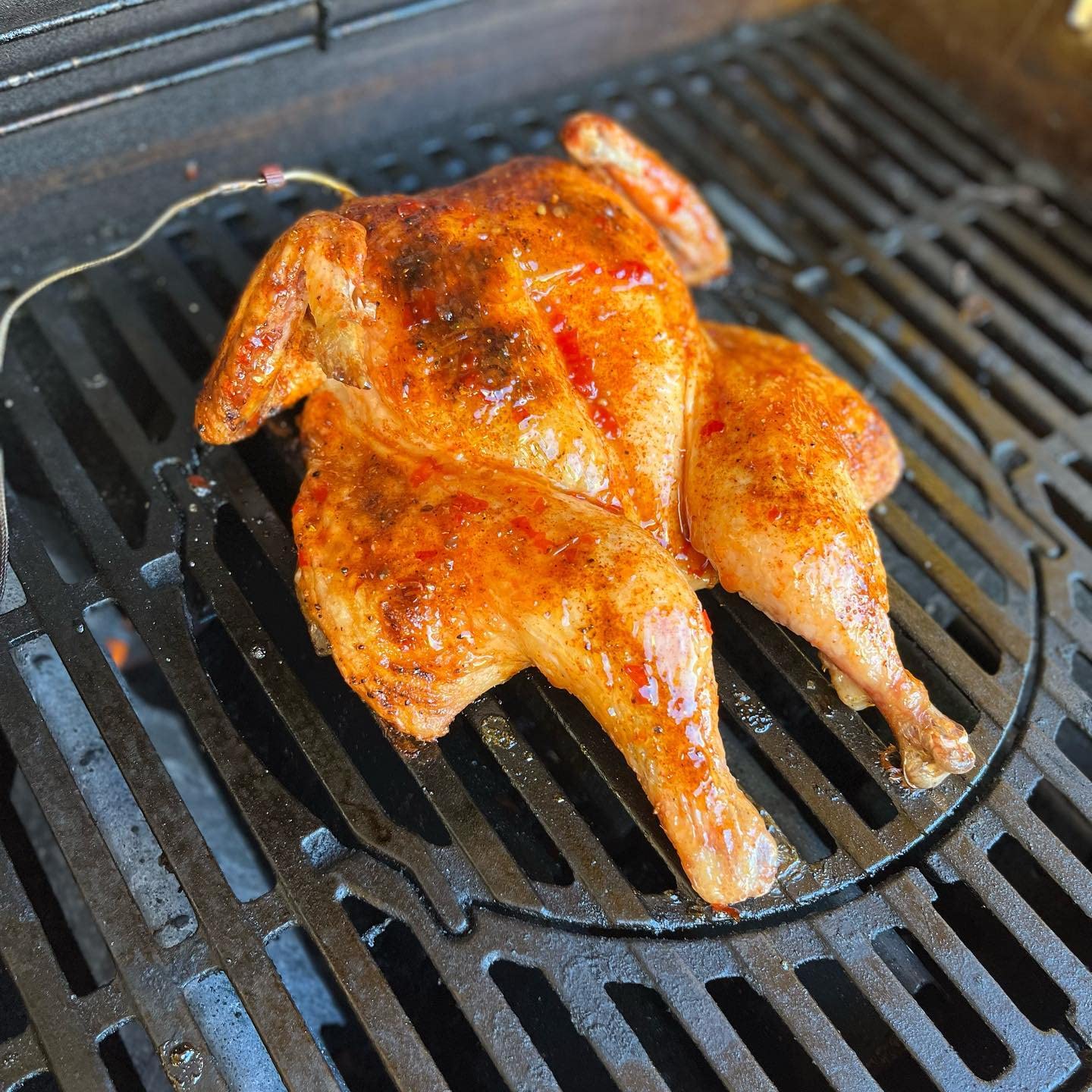 WELL GRILL Żeliwny ruszt do grillowania 44,5 cm, z wyjmowaną okrągłą wkładką do grilla gazowego Weber Spirit I & II 200 Series 200, Spirit E-210 E-220 S-210 S-220, do grilla gazowego Weber Gourmet BBQ