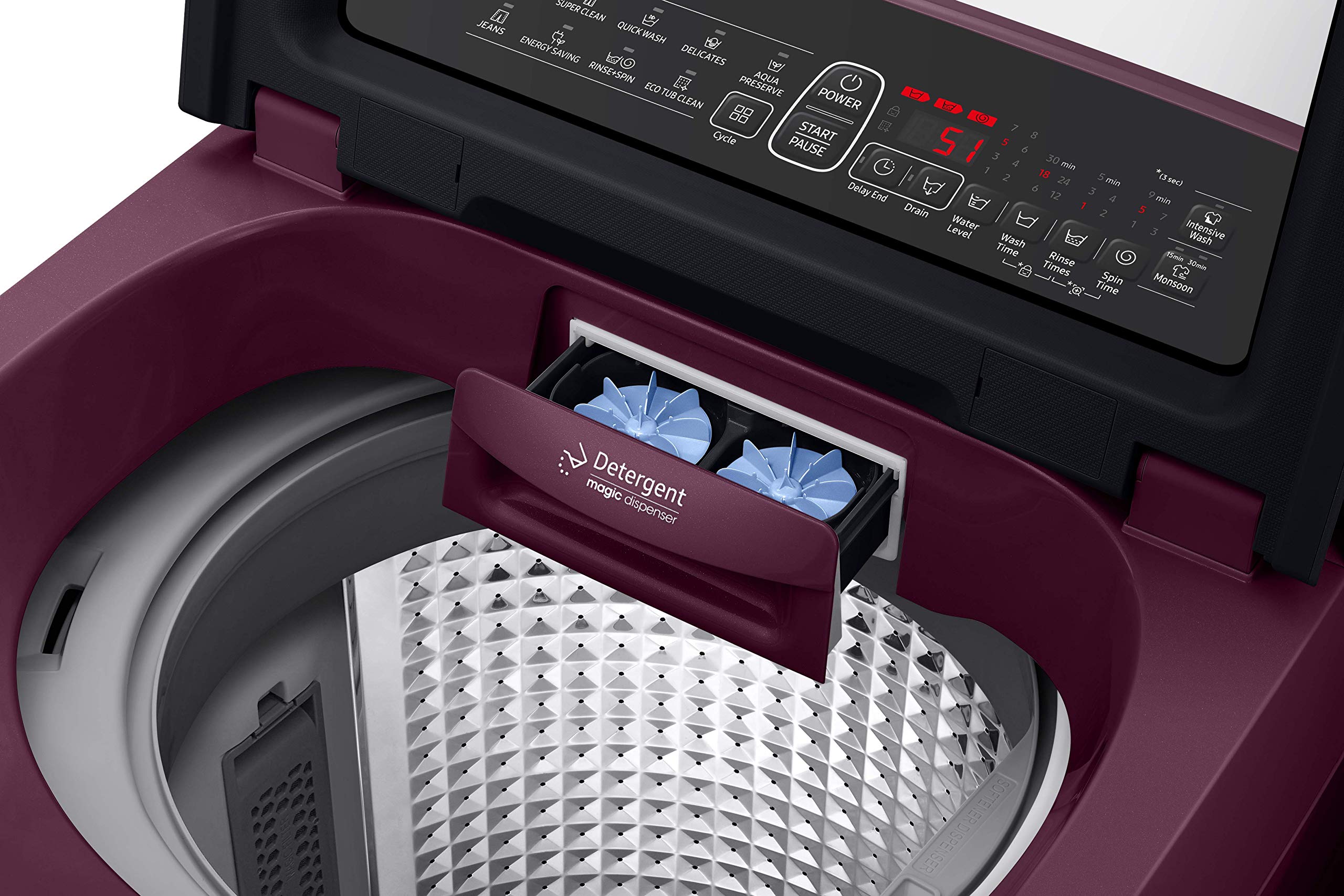 Samsung 6.5 Kg Inverter 5 star FullyAutomatic Top Loading Washing