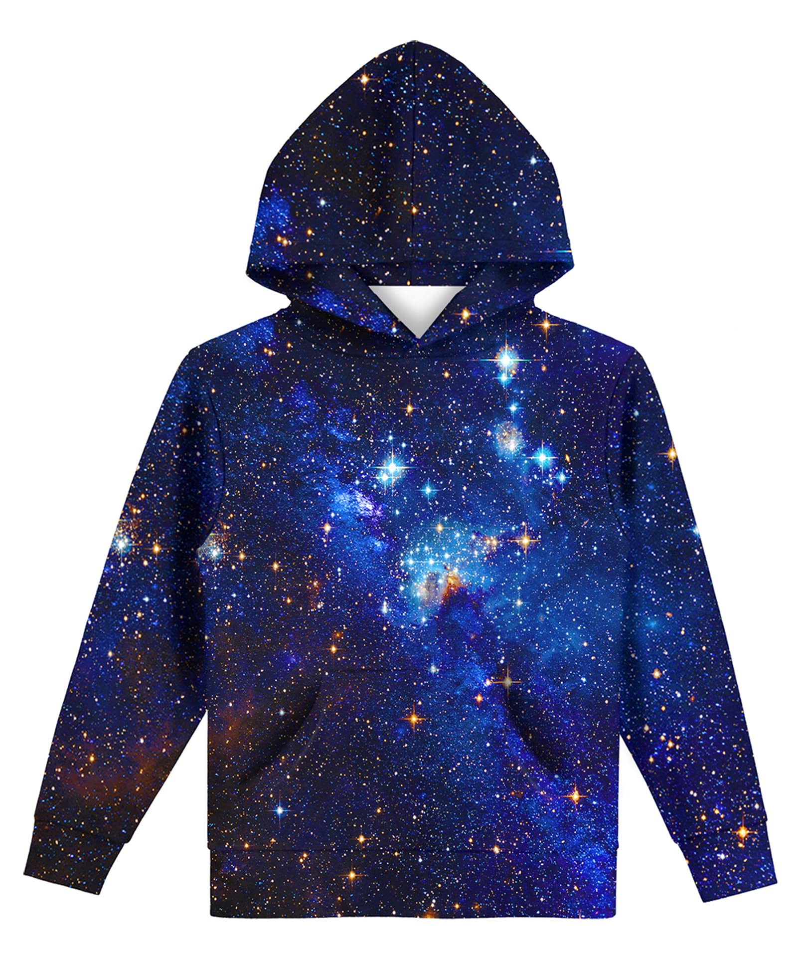 Hgvoetty Unisex Boys Girls Hoodies 3D Printed Hooded Sweatshirts for Kids Pullovers with Pockets 6-15 Years