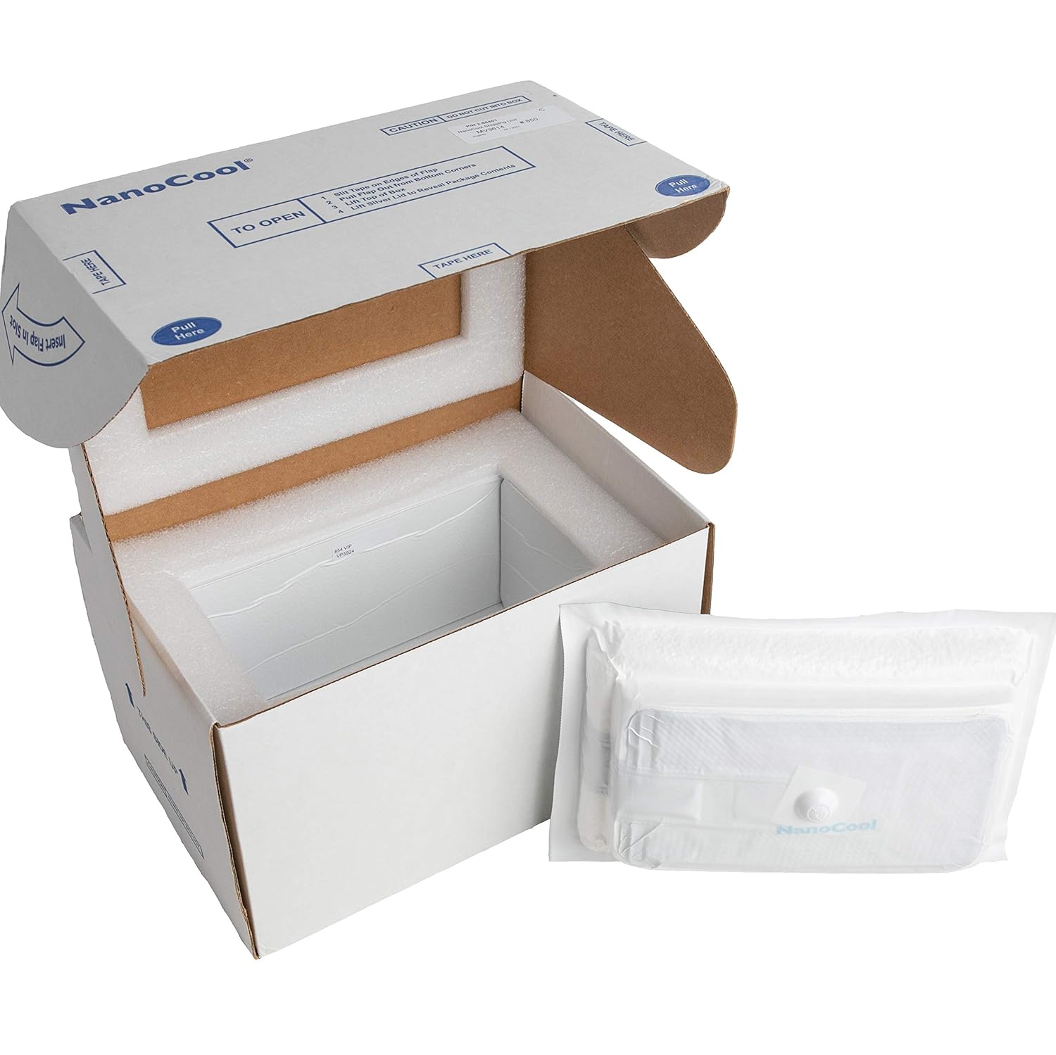 NanoCool Kit de caja de envío fría aislada con bolsa de