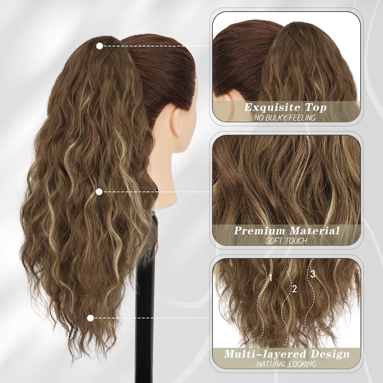 BARSDAR Claw Clip Ponytail Extensions - Image 3