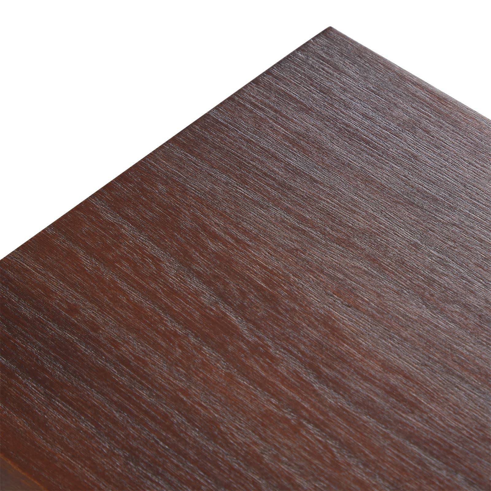 IDIMEX Etagère Musica, Rangement pour CD avec 4 tablettes, au Style Maison de Campagne, en Bois de Paulownia et MDF lasuré Brun foncé