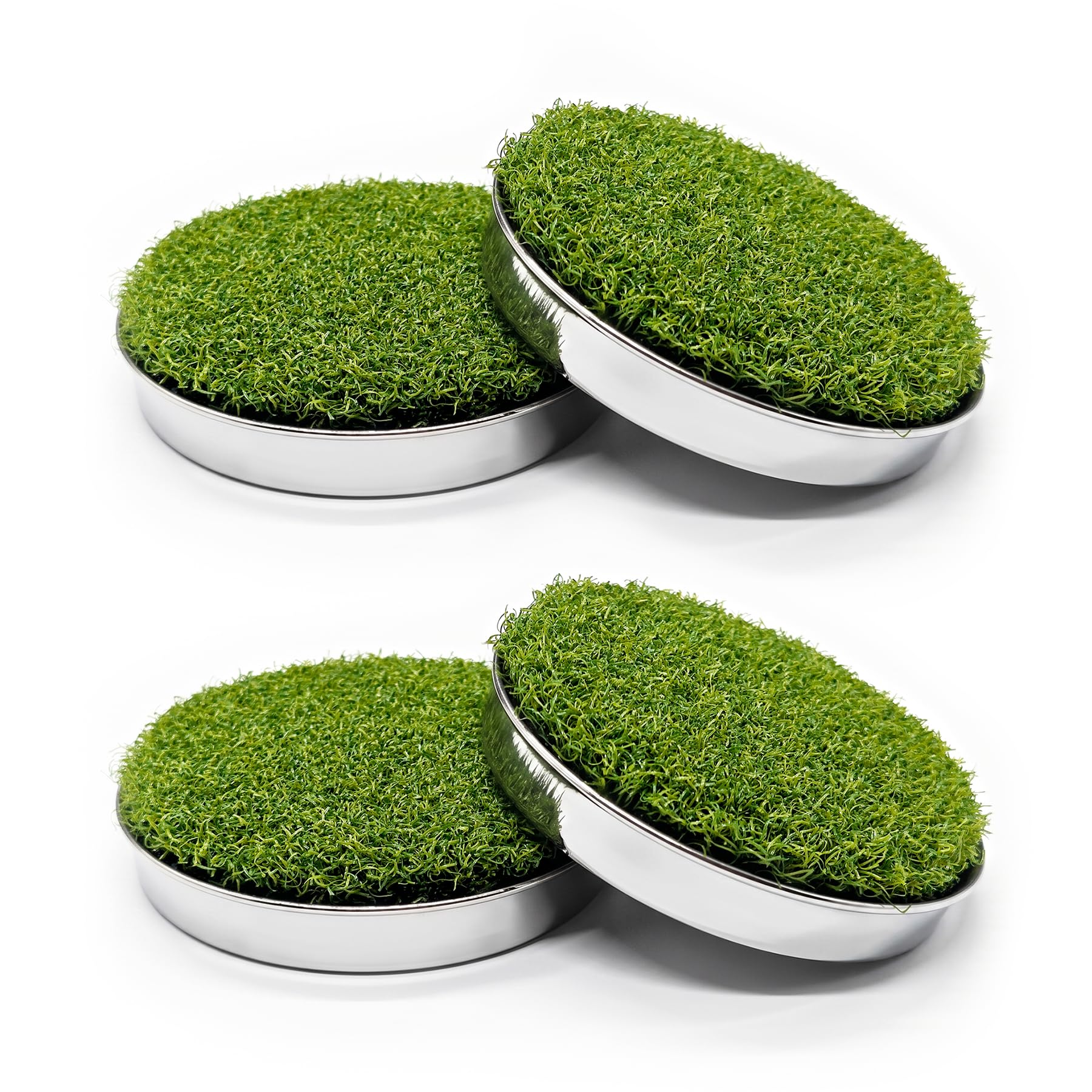 KINGTOP Stainless Steel Golf Hole Cup Covers with Artificial Turf